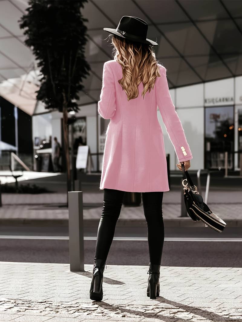 SUENTA Clara schlanker Wollmantel Jacke wasserabweisende Gewebe