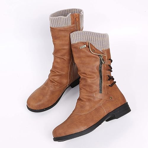 SUENTA Damen Winterstiefel Super Komfortable Kuschelige Sohle