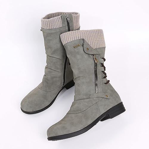 SUENTA Damen Winterstiefel Super Komfortable Kuschelige Sohle