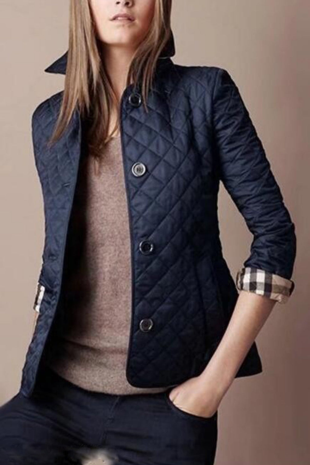 SUENTA Damen Lange Daunenjacke - Moderner Stil für kühle Tage Blau