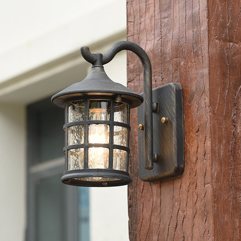 SUENTA Wandlampe Sammlerlaterne Metall Bronze Schwarz 5 Bis 9 Zoll Bronze