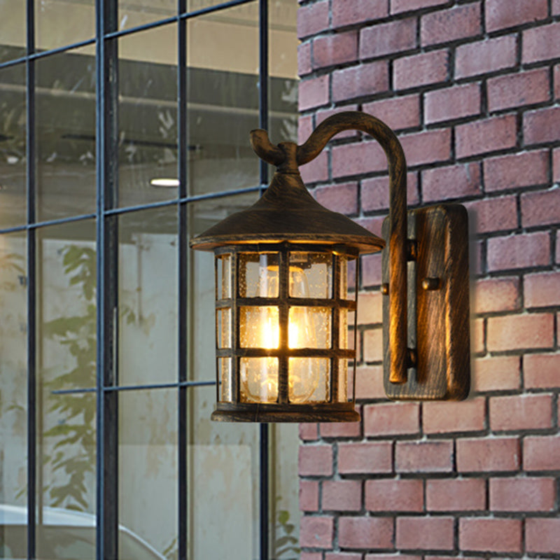 SUENTA Wandlampe Sammlerlaterne Metall Bronze Schwarz 5 Bis 9 Zoll