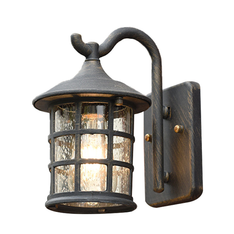 SUENTA Wandlampe Sammlerlaterne Metall Bronze Schwarz 5 Bis 9 Zoll