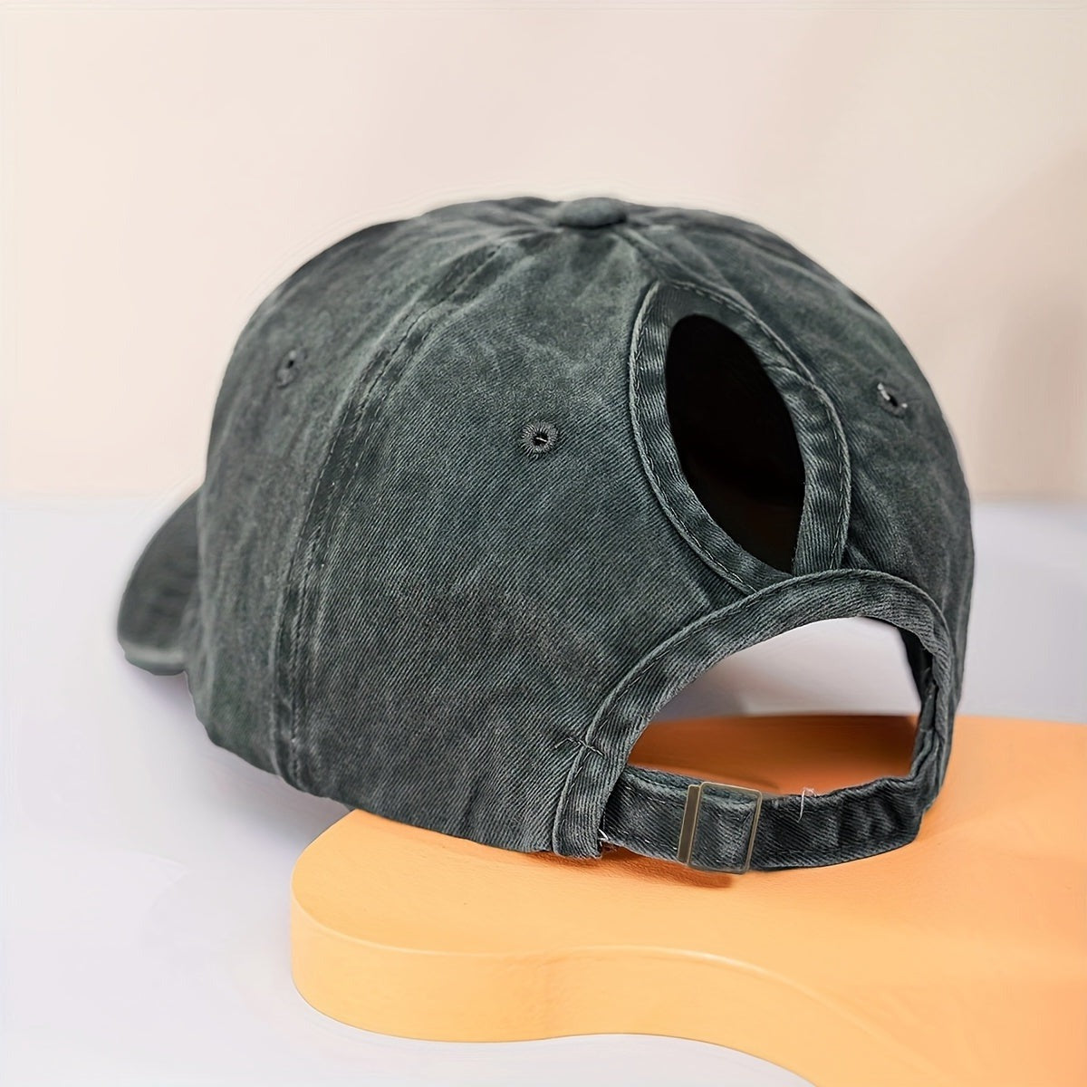 SUENTA Pferdeschwanz Baseballcap Atmungsaktivem Komfort Uv Schutz olivgrün