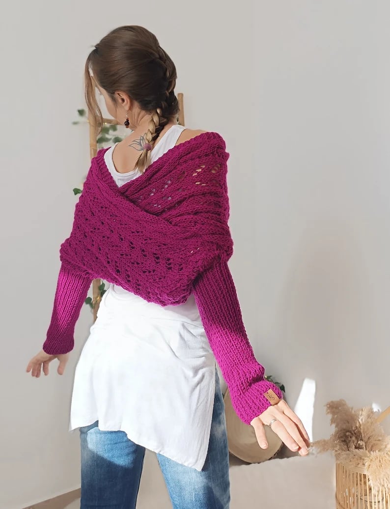 SUENTA Bequemer Strickschal Kuschelige Strickqualität Eleganz