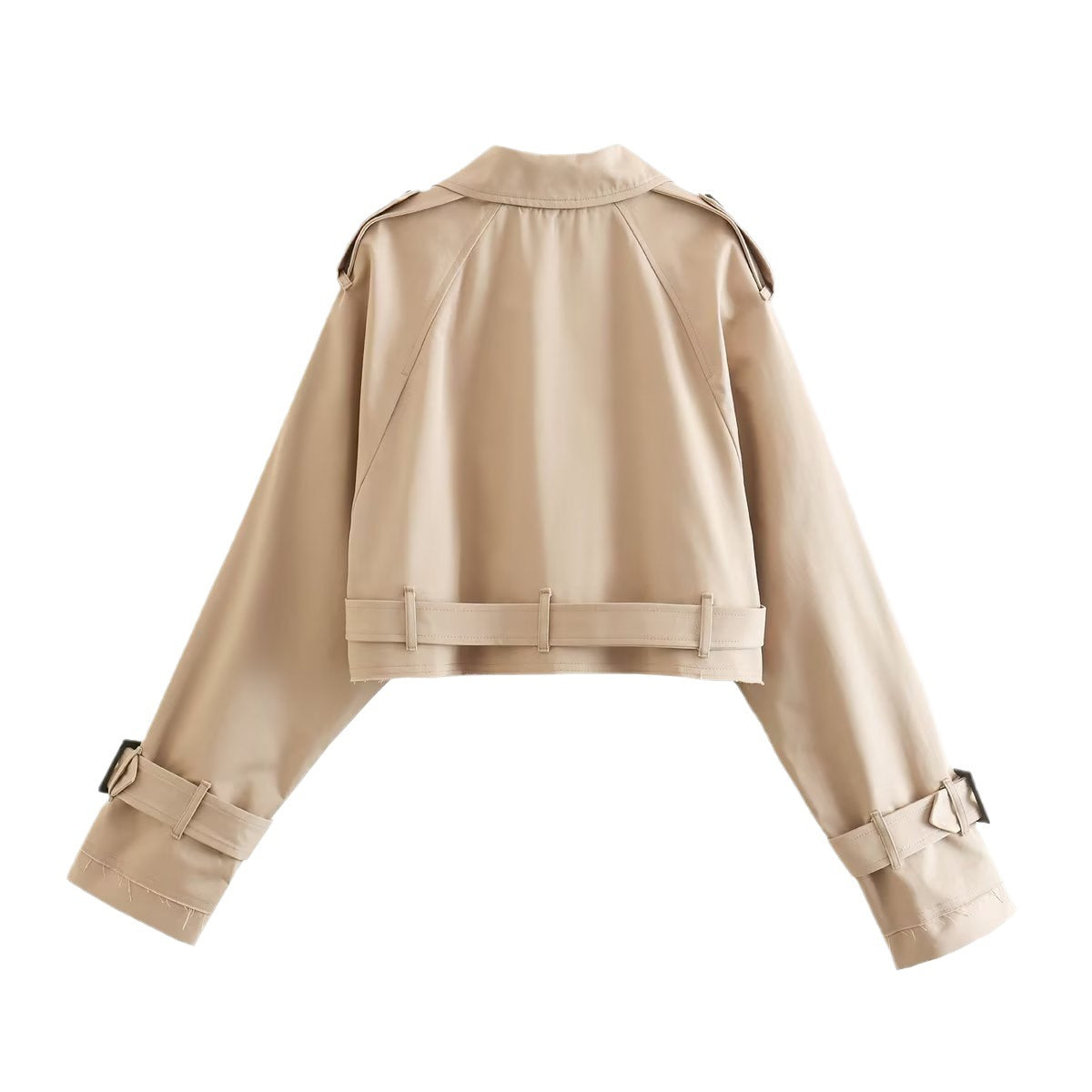 SUENTA Damen Kurzer Trenchcoat Stilvolle Eleganz Zeitlosem Stil