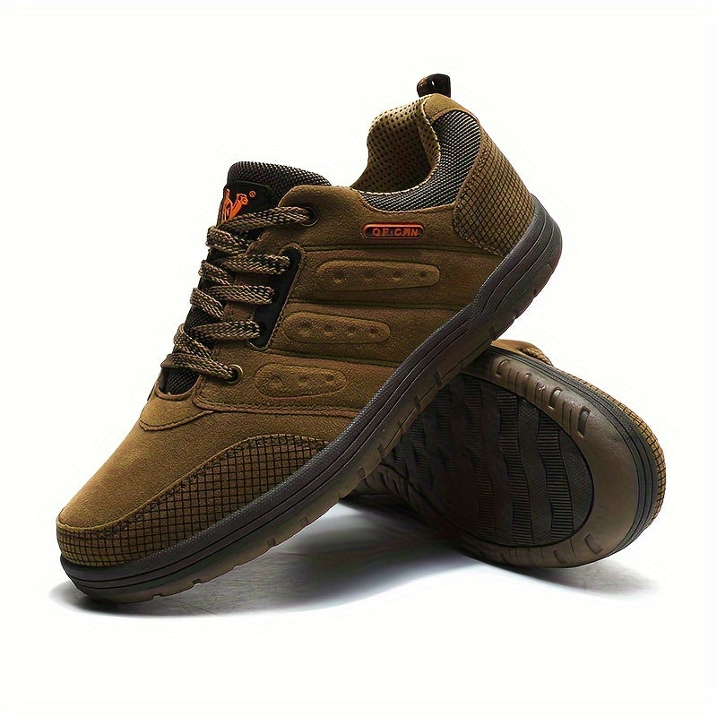 SUENTA Wanderschuhe Herren Strukturierte Außensohle Untergründen - Laufschuhe Helles Braun