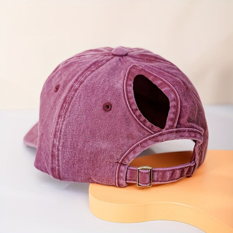 SUENTA Pferdeschwanz Baseballcap Atmungsaktivem Komfort Uv Schutz Burgund
