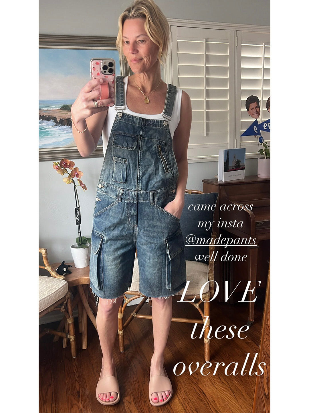 SUENTA Damen Denim Latzshorts – Vintage Inspirierter Overall mit Lockerer Passform