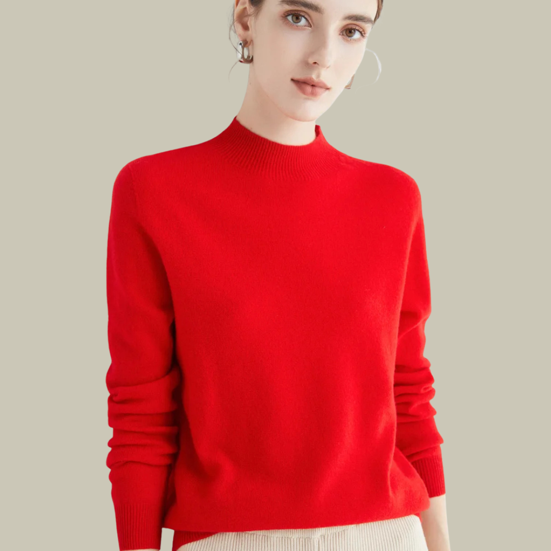 Parsha | Pullover invernale da donna a collo alto in lana merino