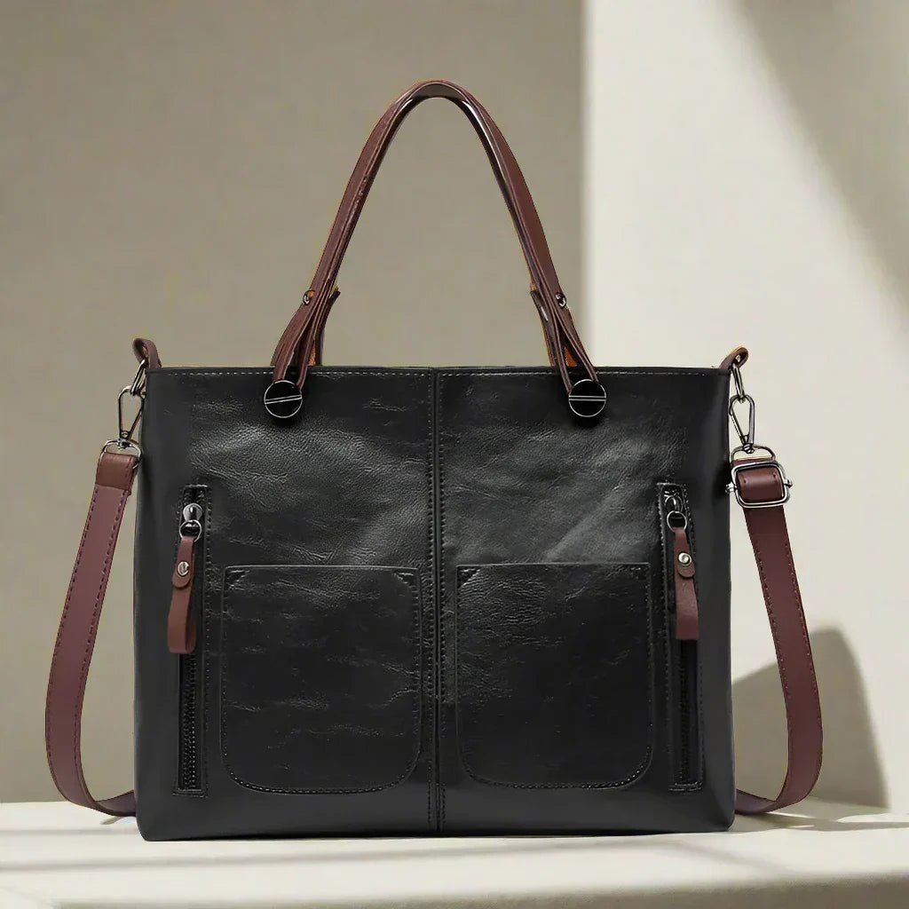 SUENTA Damen Tasche Im Vintage-Stil Retro-Look Material Qualität