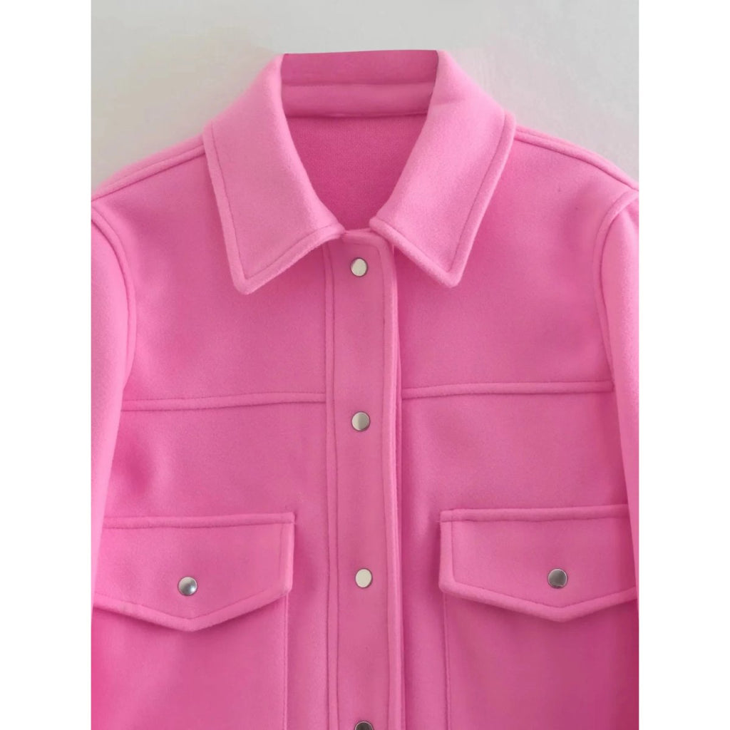 SUENTA Inspire | Schicke Übergangsjacke für Damen – Kurze Jacke mit Knöpfen und Taschen für den Alltag