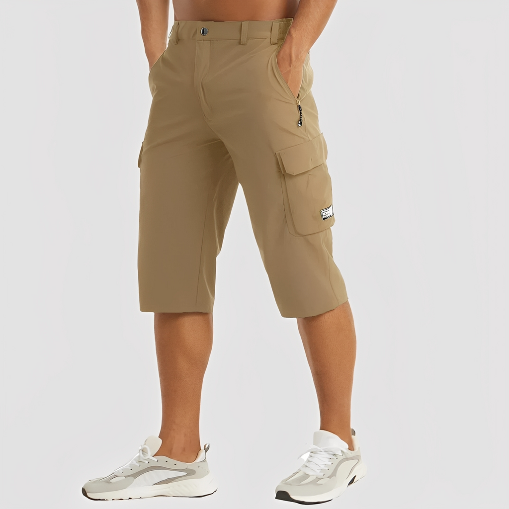 SUENTA Malone | Dehnbare Cargo-Hose für Herren Braun