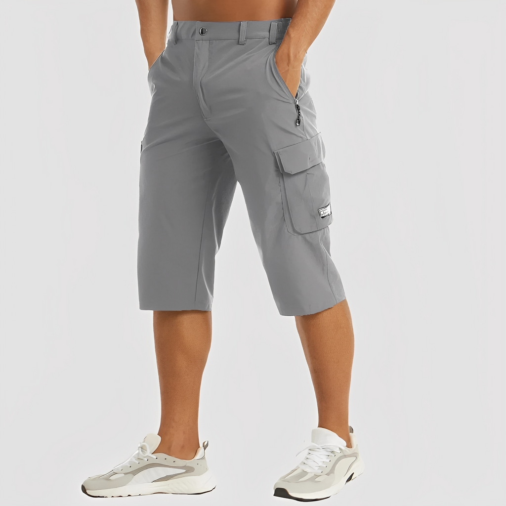 SUENTA Malone | Dehnbare Cargo-Hose für Herren Grau