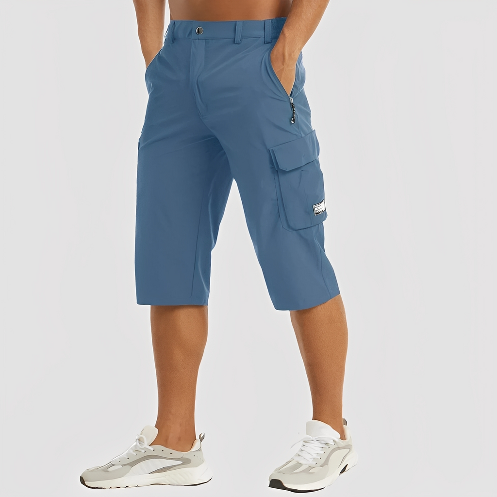 SUENTA Malone | Dehnbare Cargo-Hose für Herren Blau