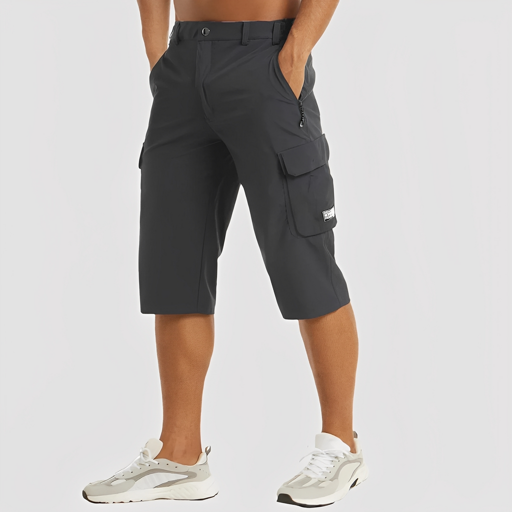 SUENTA Malone | Dehnbare Cargo-Hose für Herren Dunkelgrau