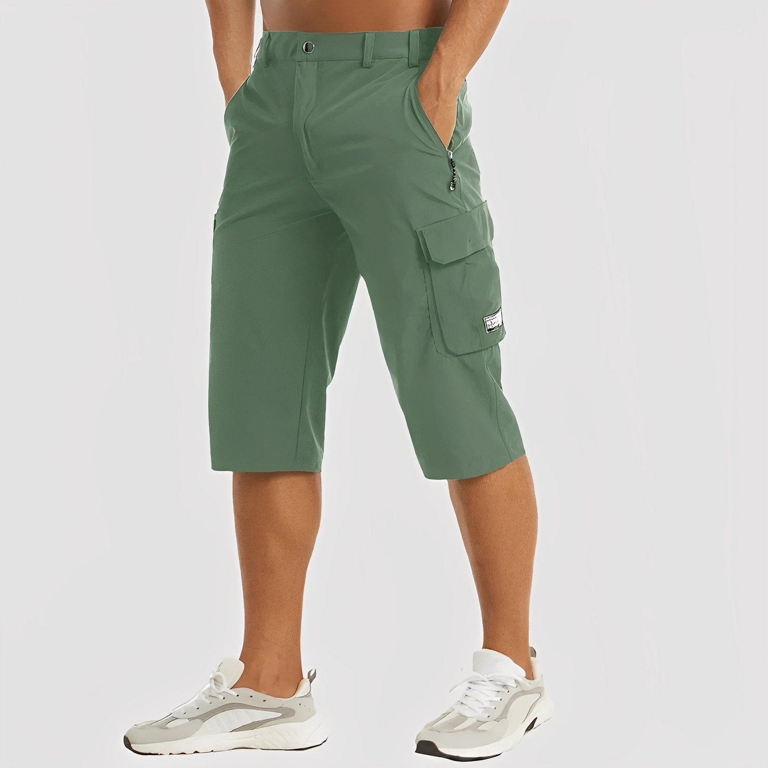 SUENTA Cova | Stretch-Cargohosen für Herren Grün
