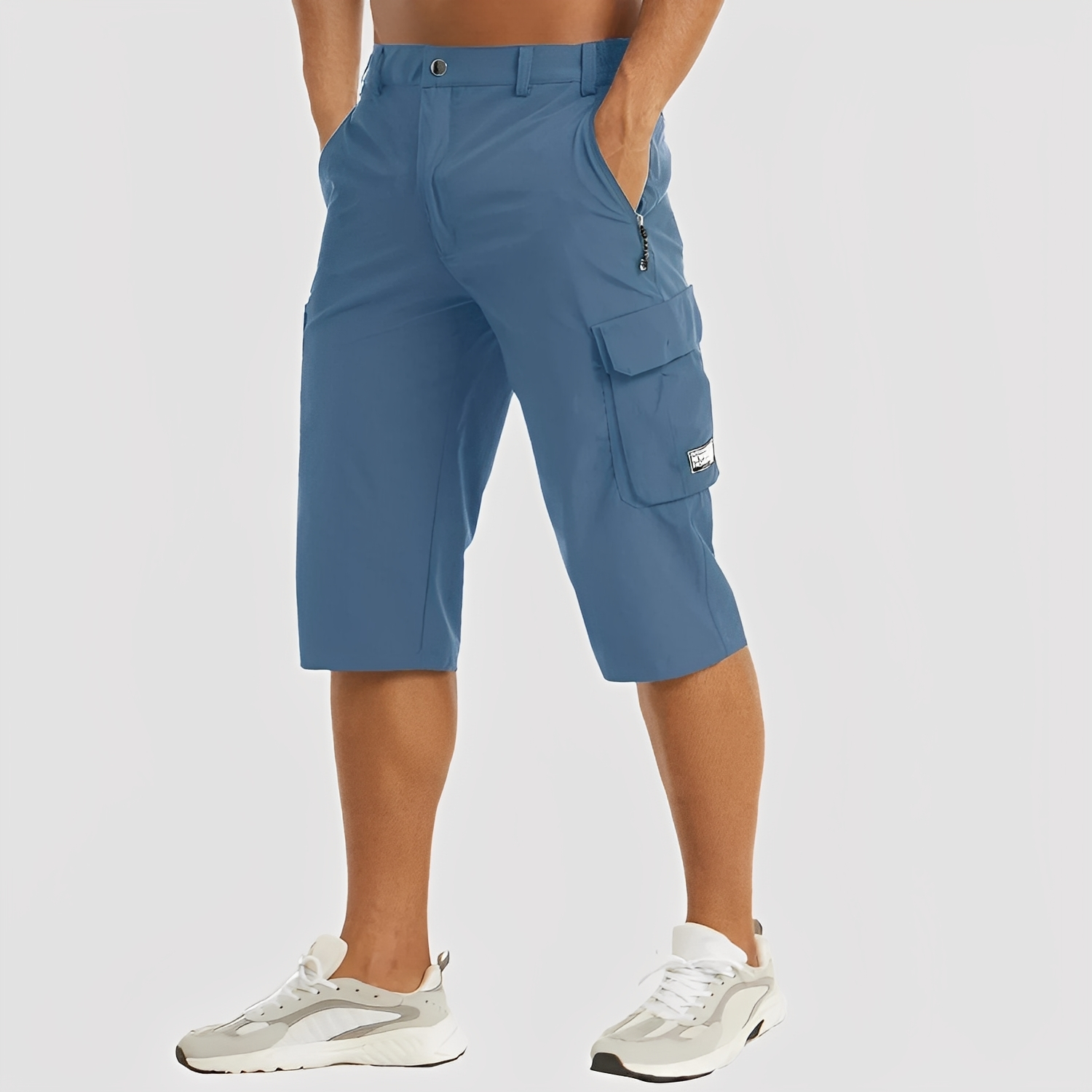 SUENTA Cova | Stretch-Cargohosen für Herren Blau