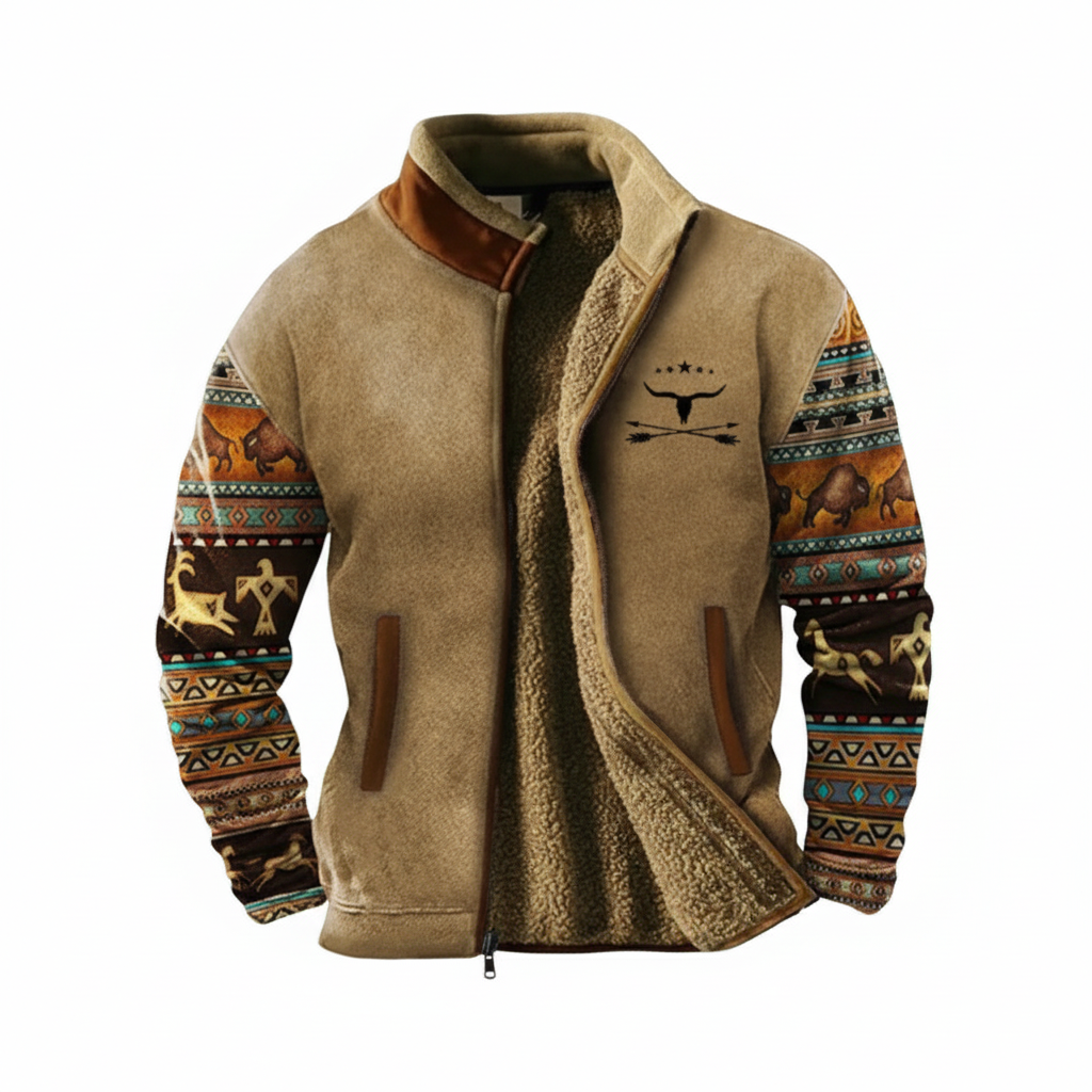 SUENTA Herren Fleecejacke Stilvoller Komfort Bequemlichkeit Langlebigkeit Eleganz