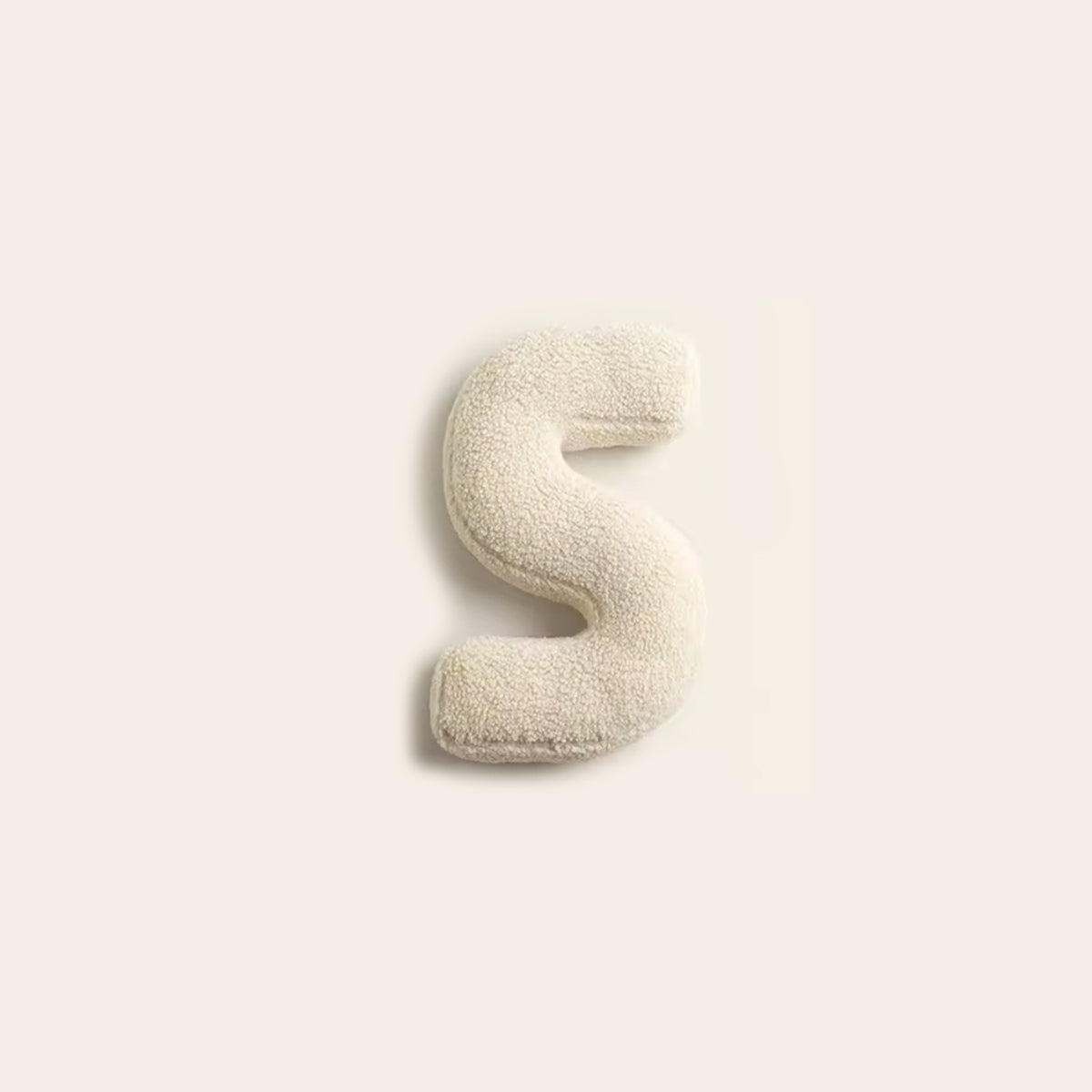 SUENTA Alphabet Kissen Personalisiert Mit 3D Buchstaben Initialen S