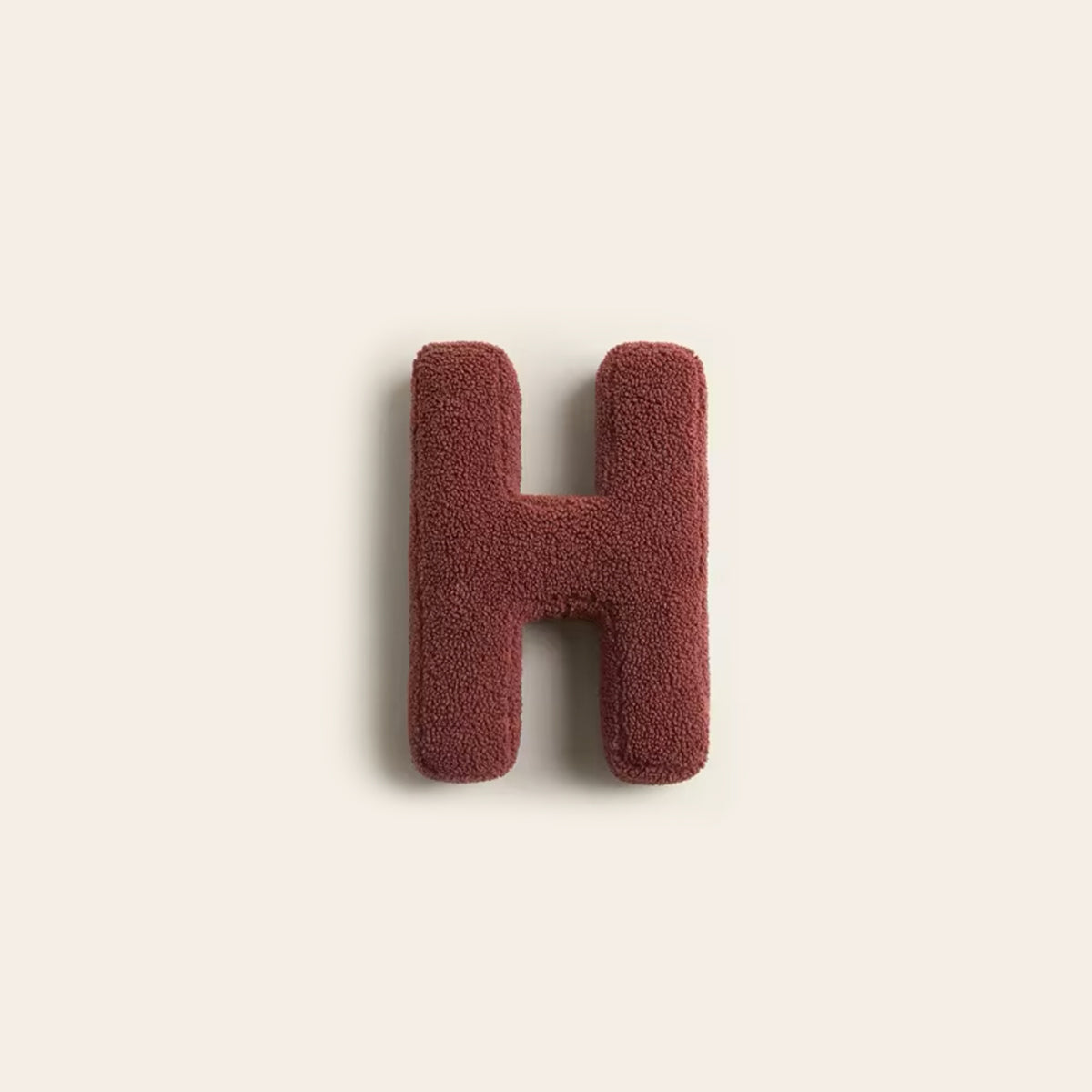 SUENTA Alphabet Kissen Personalisiert Mit 3D Buchstaben Initialen H