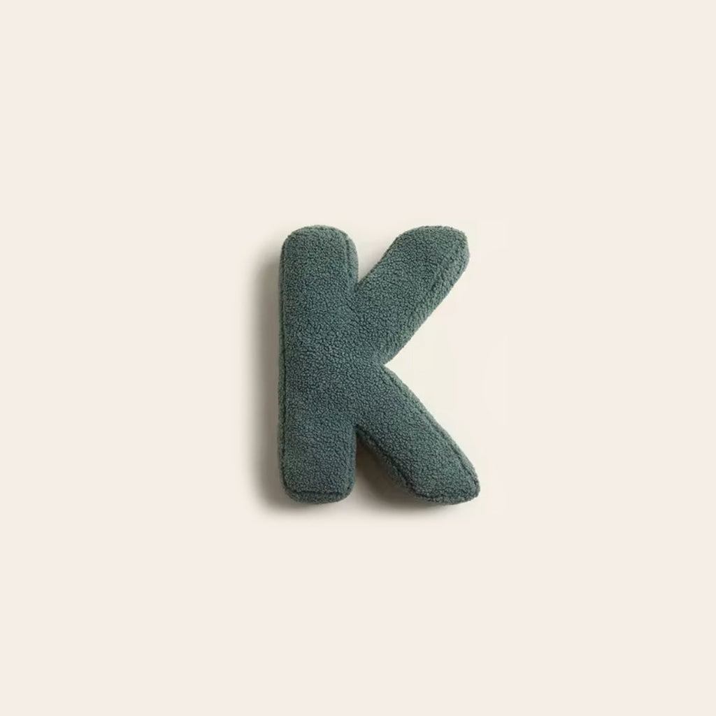 SUENTA Alphabet Kissen Personalisiert Mit 3D Buchstaben Initialen K