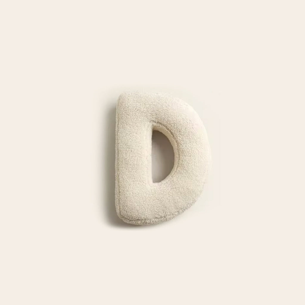 SUENTA Alphabet Kissen Personalisiert Mit 3D Buchstaben Initialen D
