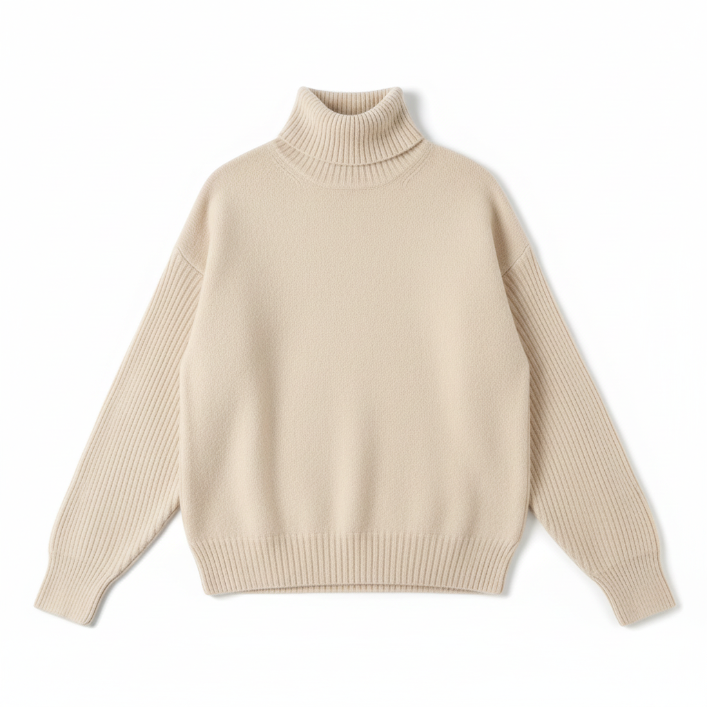 SUENTA Damen Rollkragenpullover Sanfter Luxus Für Jeden Tag