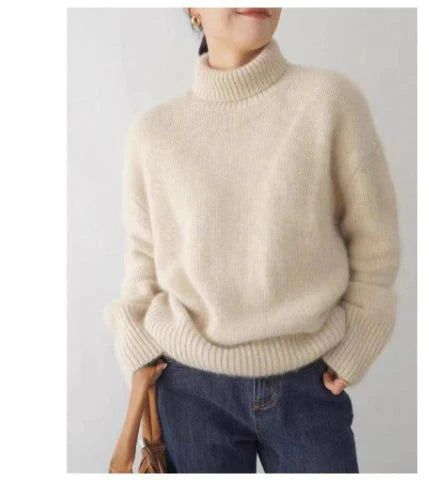 SUENTA Damen Rollkragenpullover Sanfter Luxus Für Jeden Tag