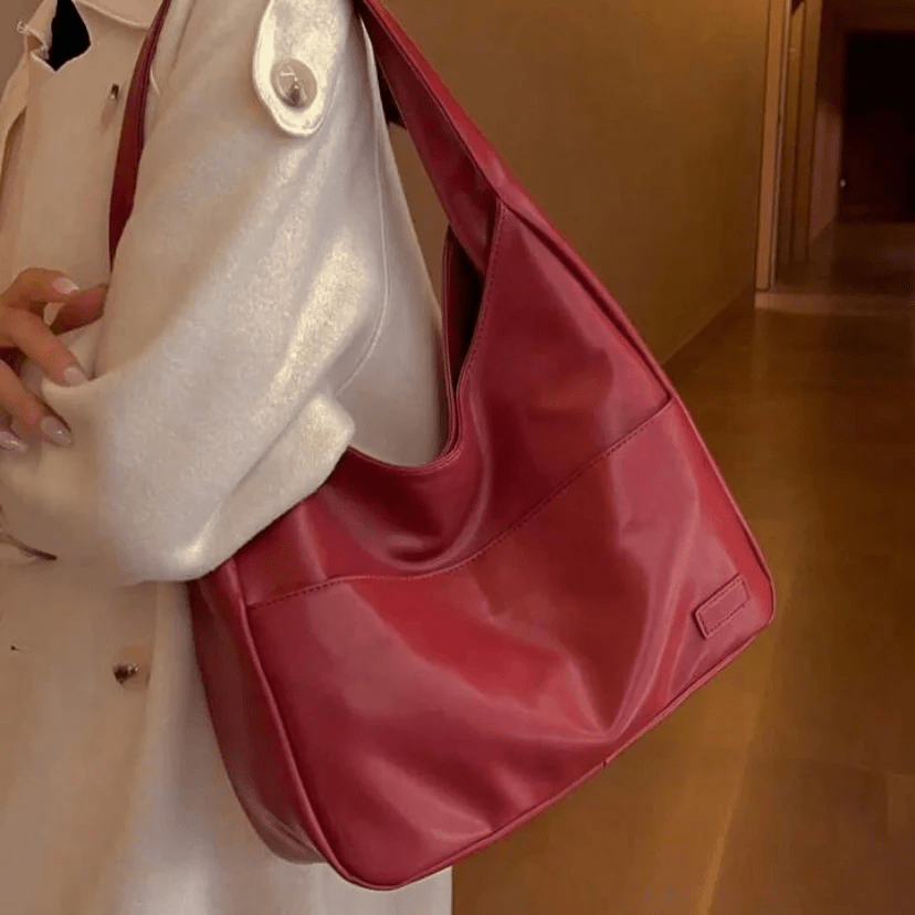 SUENTA Isana | Große Schultertasche Rot