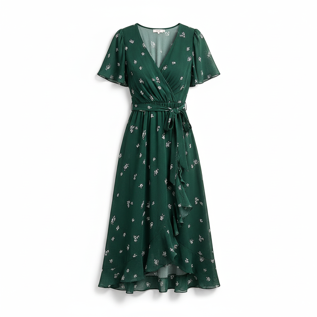 SUENTA Silk | Damen Sommerkleid – V-Ausschnitt, Hochwertig & Atmungsaktiv