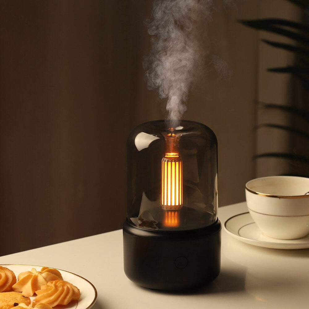 SUENTA Aroma-Diffusor Tragbarer Nebel Ätherisches Öl Luftbefeuchter Schwarz