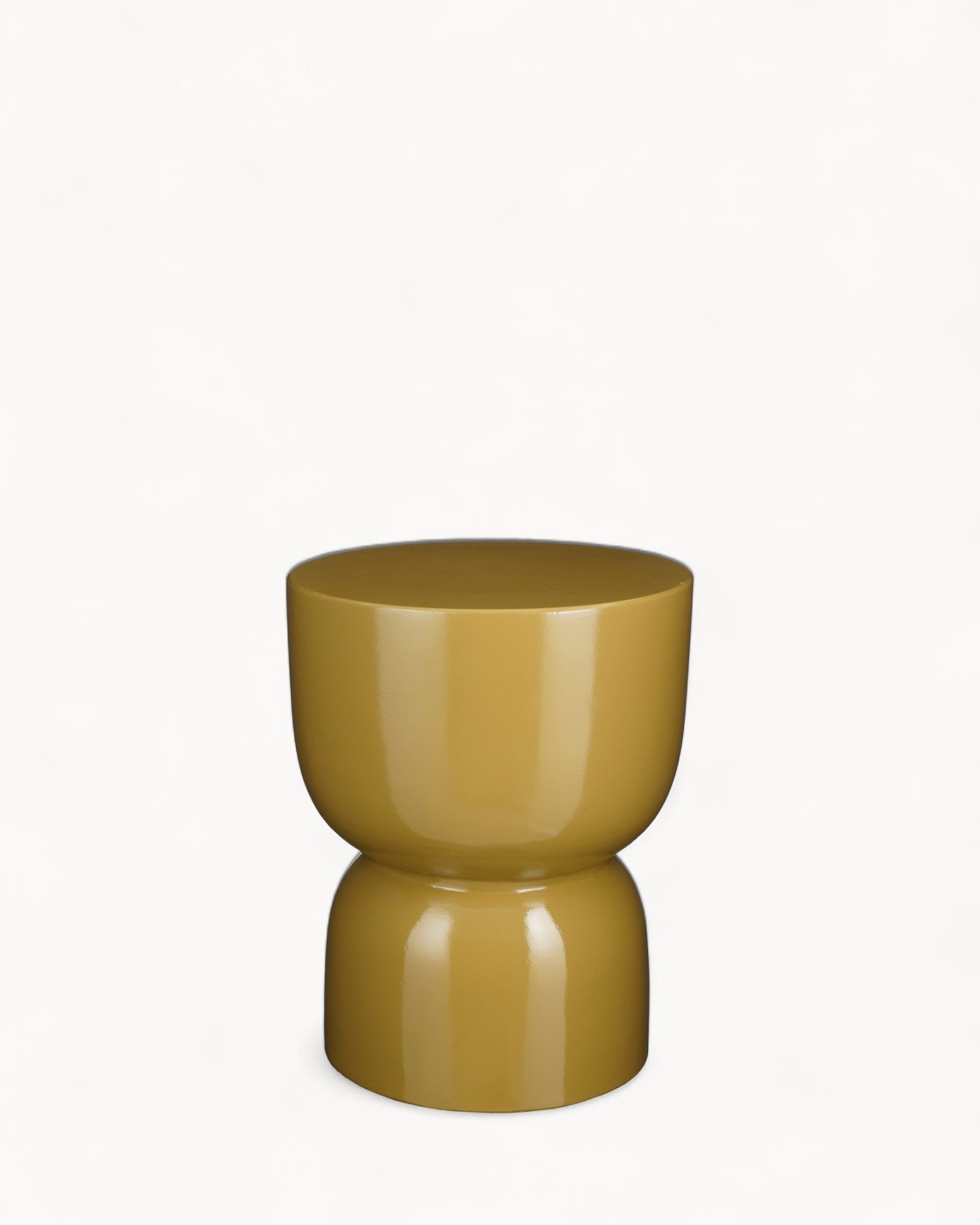 Beistelltisch Rund Gelb Zement Modern 45 cm 0