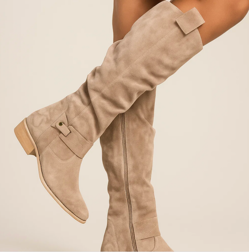 SUENTA Stiefel Aus PU Leder Weiches Innenfutter Zeitlose Eleganz