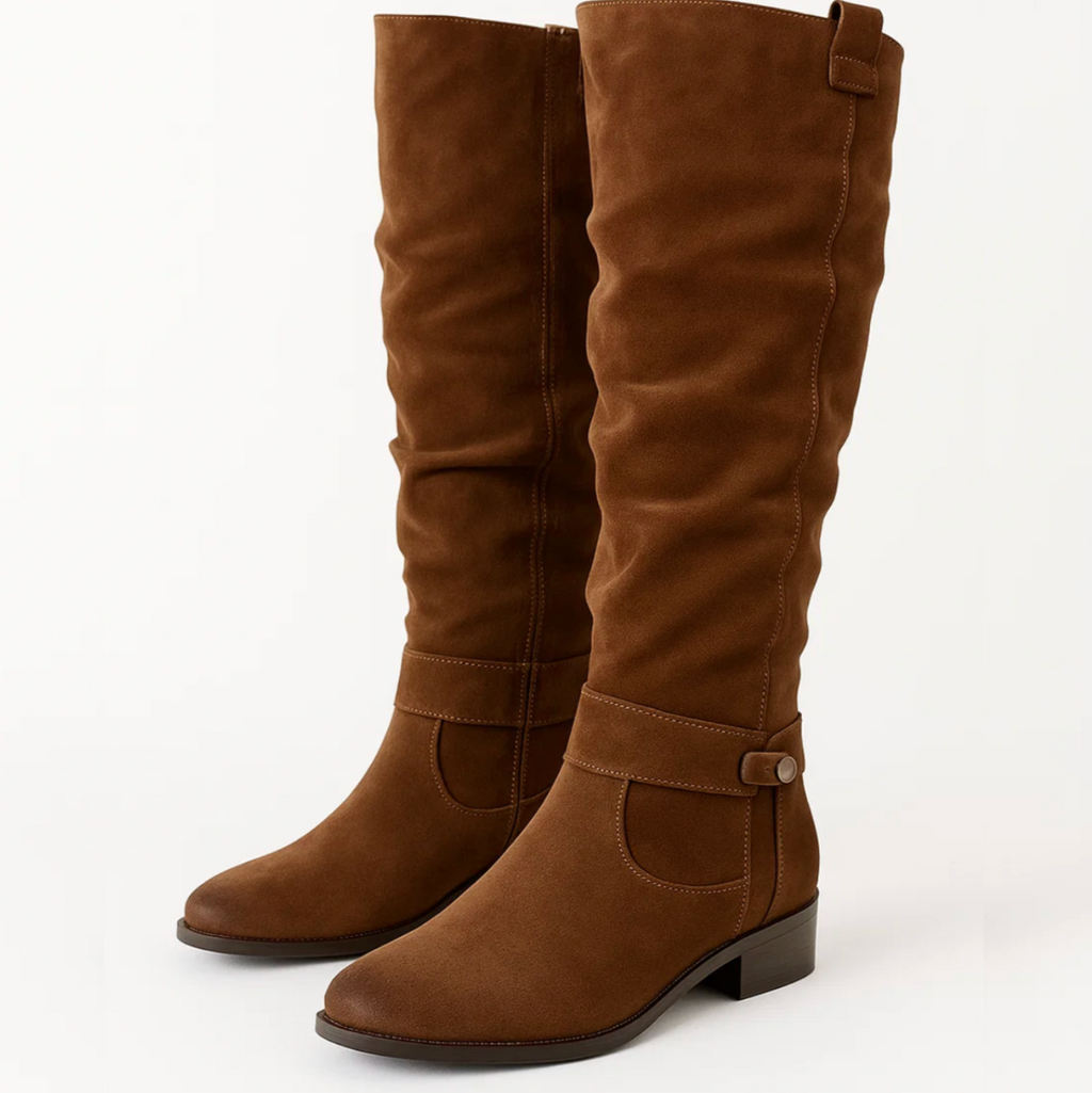 SUENTA Stiefel Aus PU Leder Weiches Innenfutter Zeitlose Eleganz