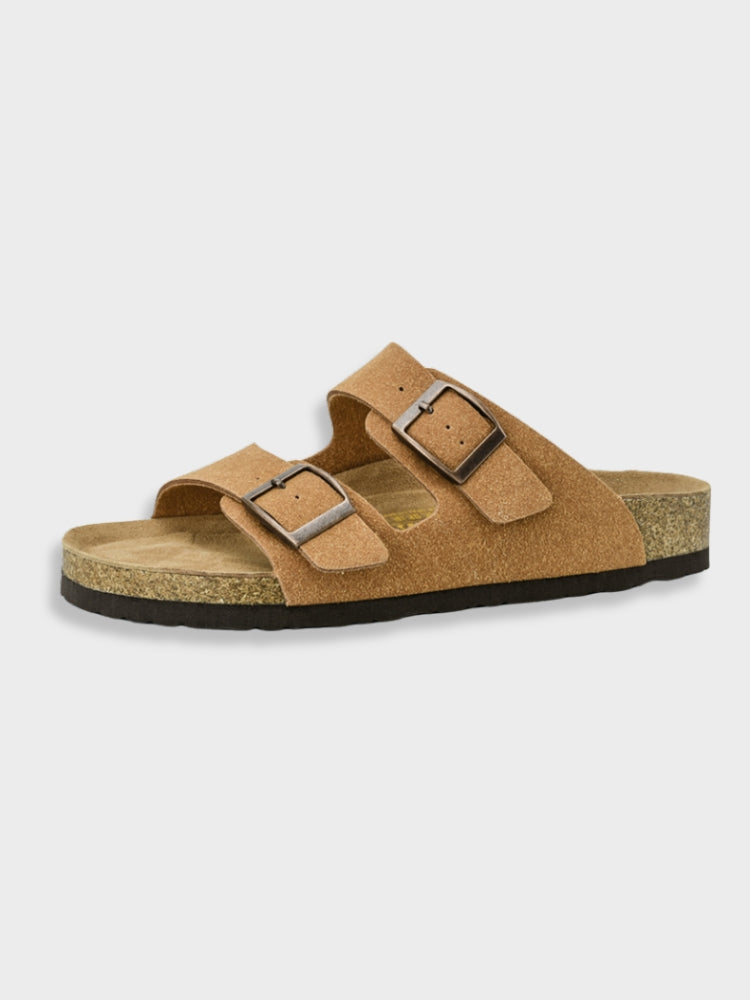 SUENTA Bequeme Arizona Sandalen Kunstleder Mit Robuster Sohle Gelb