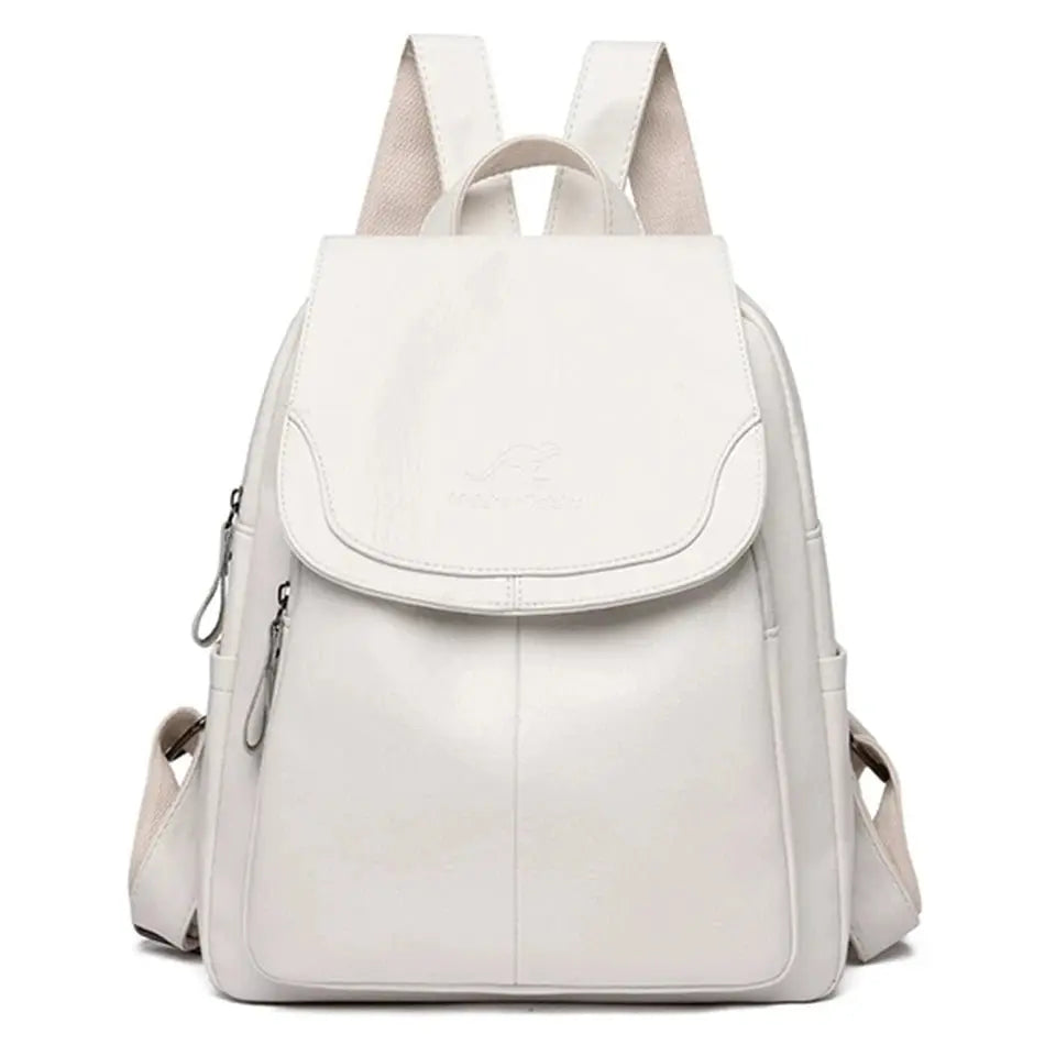 SUENTA Bersh | Damen-Lederrucksack – Diebstahlsicheres Design, echtes Leder & urbane Eleganz