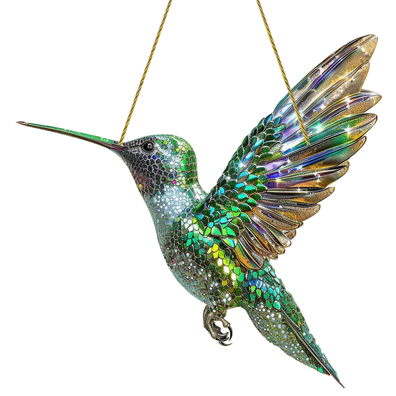 SUENTA Bunter Glas Vogel Sonnenfänger Fensterdeko Als Geschenk Kolibri-2