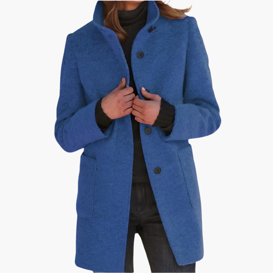 Inspire | Damen Winter Mantel mit Langem Ärmel im Klassischen Stil