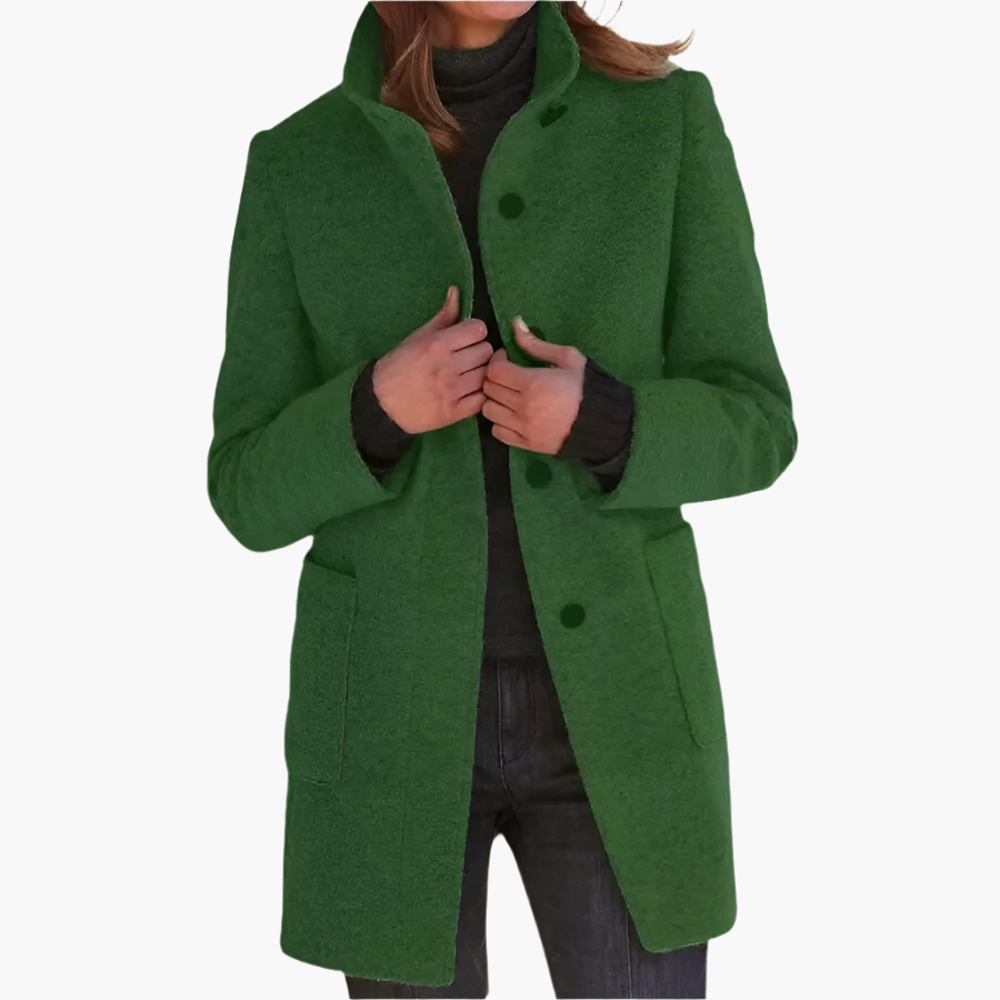 Inspire | Damen Winter Mantel mit Langem Ärmel im Klassischen Stil