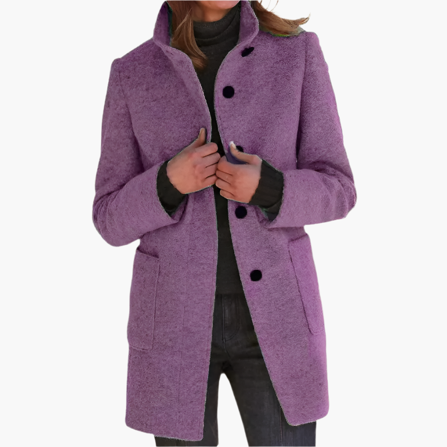 Inspire | Damen Winter Mantel mit Langem Ärmel im Klassischen Stil