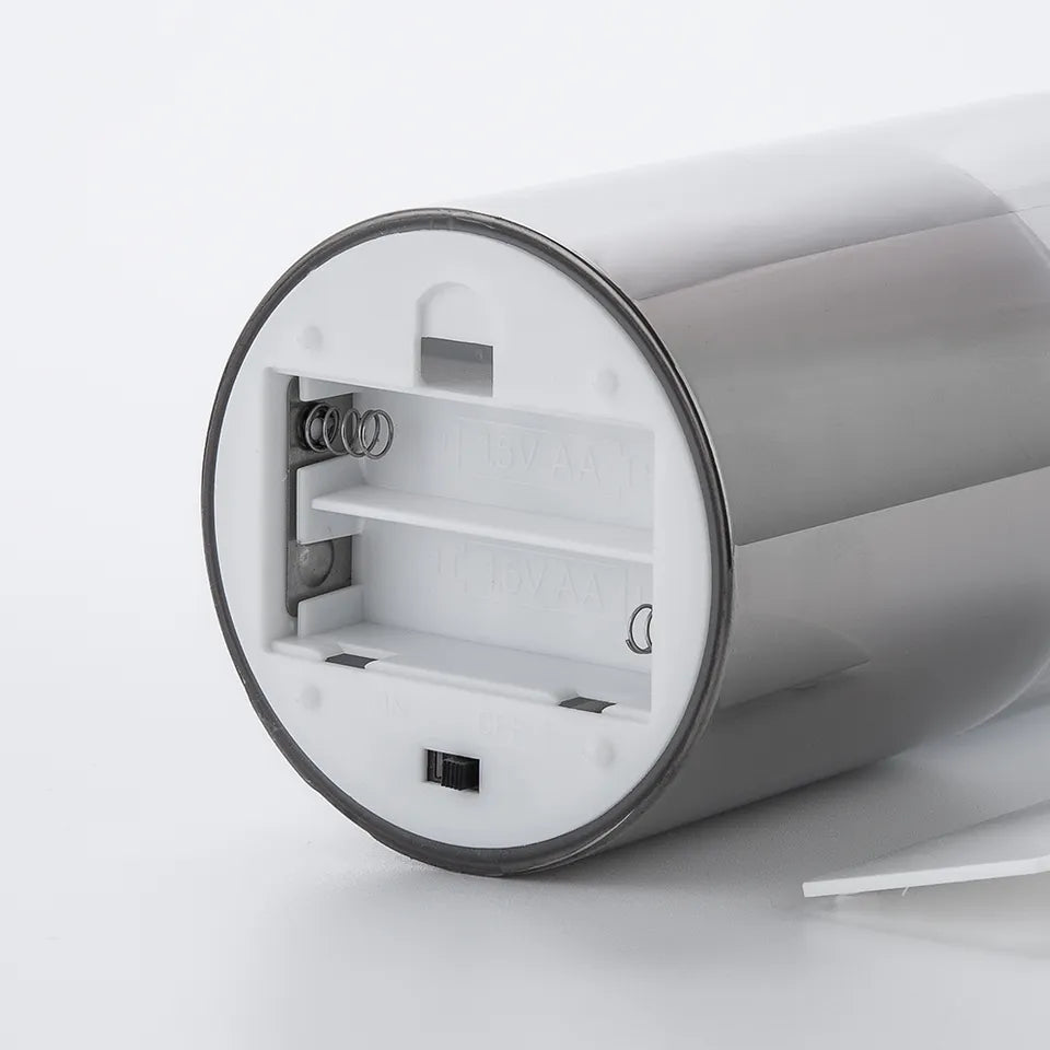 SUENTA Flammeneffekt Kerzen Dreier-Set Glashülle Warmweißes Licht