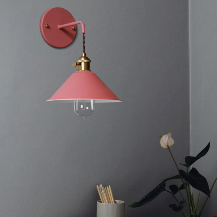 SUENTA Wandlampe LED Vintage Plated in Farben Warmweiß Retro Stil