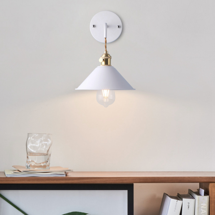 SUENTA Wandlampe LED Vintage Plated in Farben Warmweiß Retro Stil