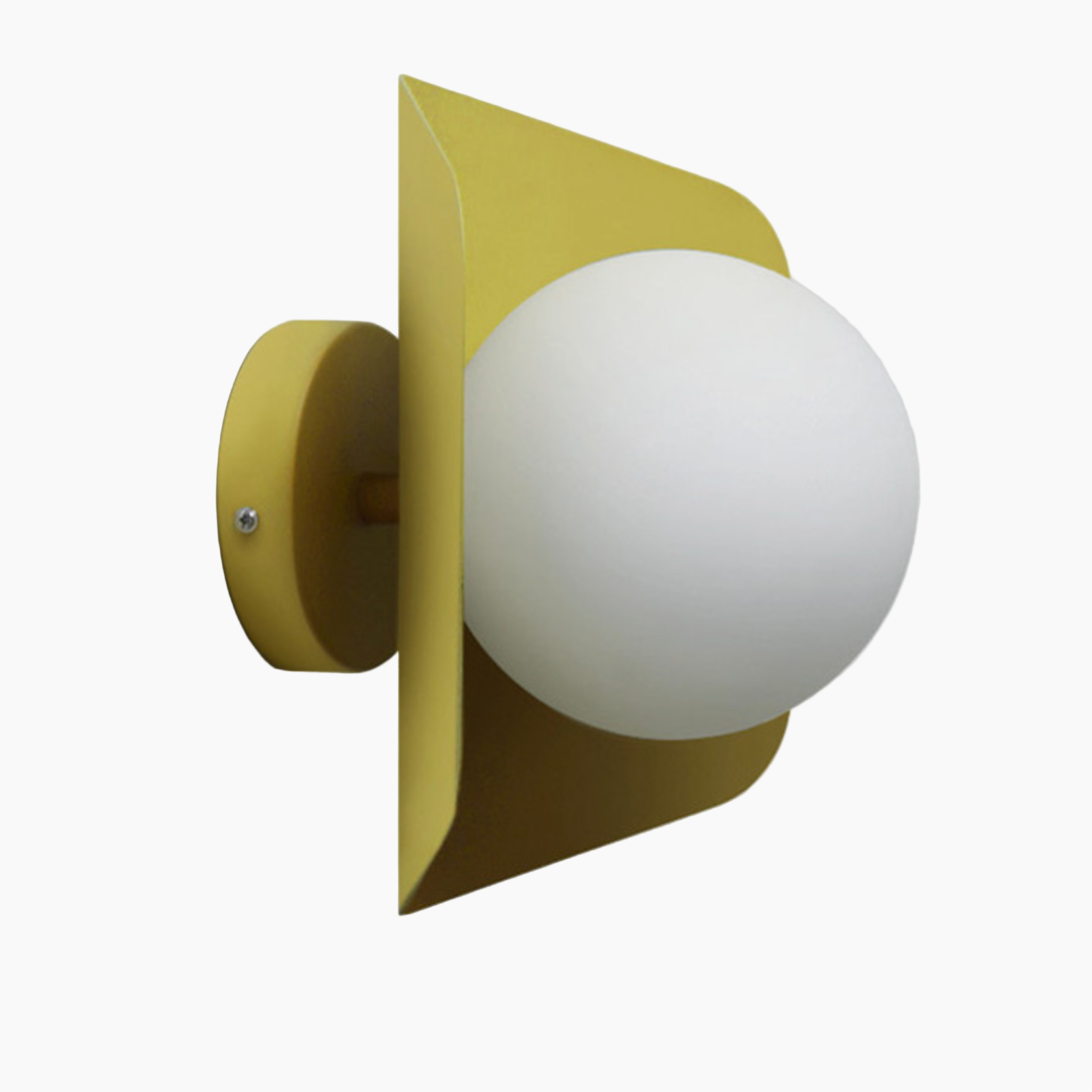 SUENTA Wandleuchte Mit Weißer Kugel Minimalist LED In Farben Gelb