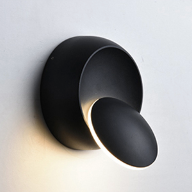 SUENTA Runde Verstellbare Design Wandlampe Metall Weiß 40cm Dimmbar