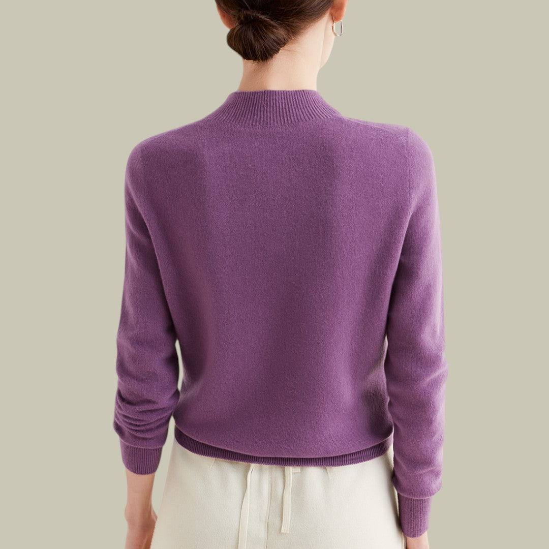 Parsha | Pullover invernale da donna a collo alto in lana merino