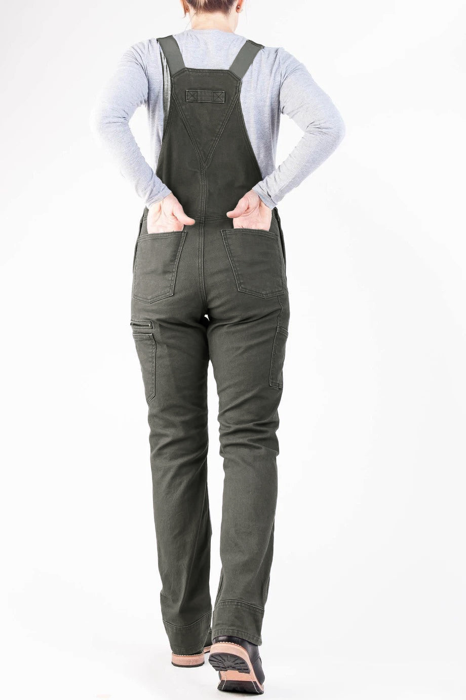 SUENTA Damen Arbeits Overall – Klassischer Stretch-Canvas Einteiler