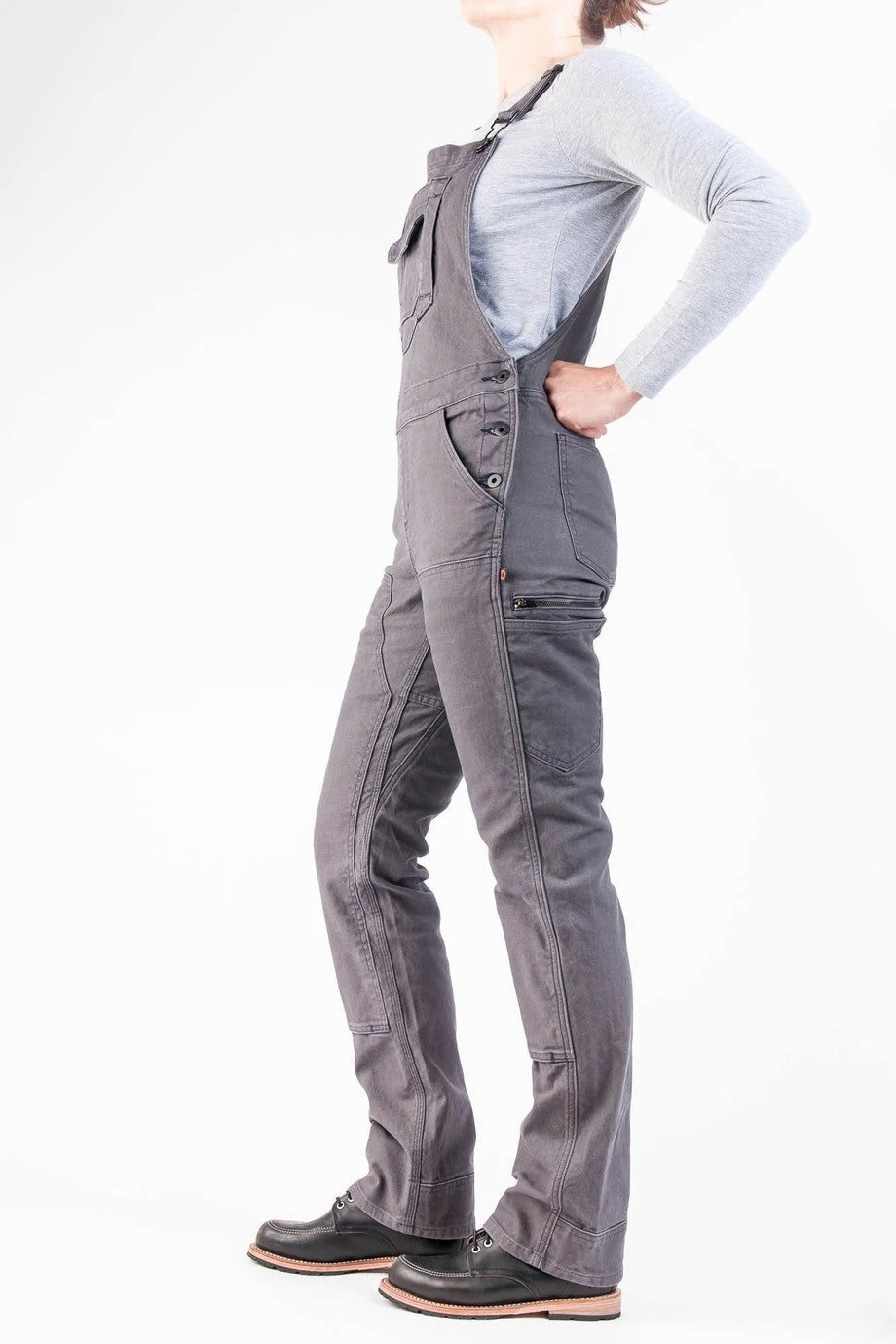 SUENTA Damen Arbeits Overall – Klassischer Stretch-Canvas Einteiler