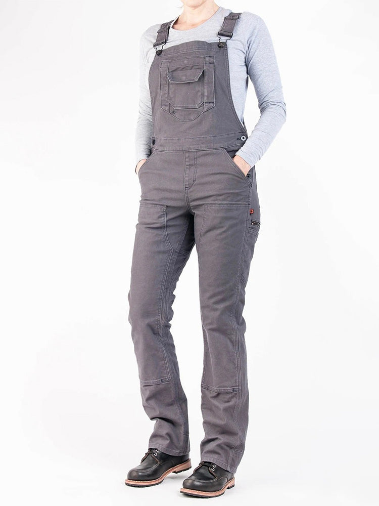 SUENTA Damen Arbeits Overall – Klassischer Stretch-Canvas Einteiler